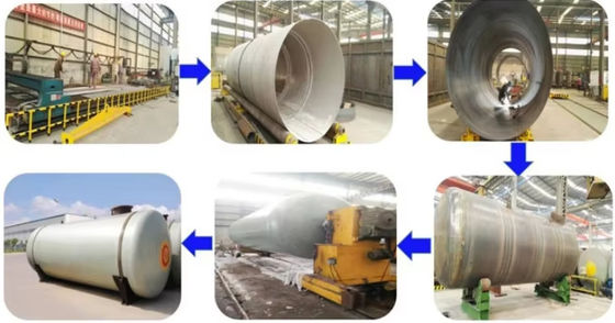 Serbatoio di FRP verticale orizzontale per la conservazione di acido benzoico tartarico malico