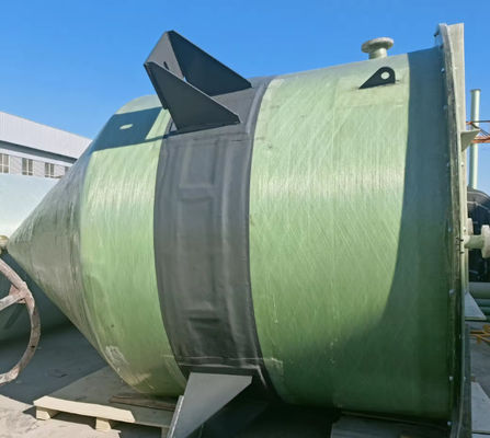 Serbatoio di contenitore di acqua in fibra di vetro a pressione in FRP verticale Resistenza chimica