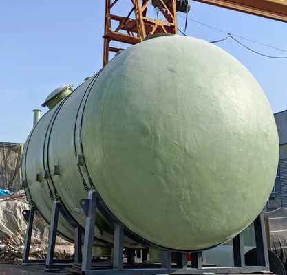 Serbatoio di stoccaggio in GRP FRP a media multipla Grande capacità Verticale Forma orizzontale