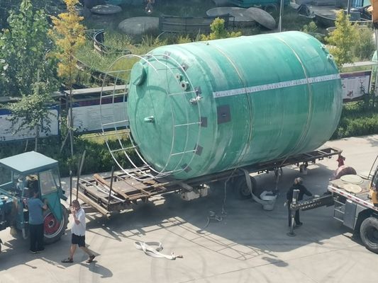 Industria chimica Frp Serbatoio orizzontale resistente alla corrosione