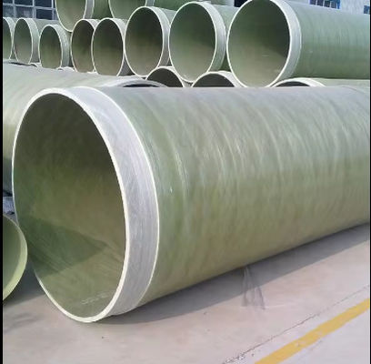 Fibra di vetro rinforzata tubo di plastica FRP rotondo tubo di sabbia sotterraneo ad alta pressione
