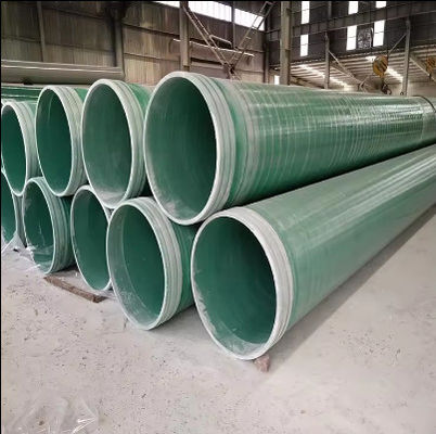 Fibra di vetro rinforzata tubo di plastica FRP rotondo tubo di sabbia sotterraneo ad alta pressione