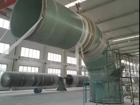 Tubo di plastica rinforzato in fibra di vetro Grp Frp rotondo liscio 300-2600 mm di diametro