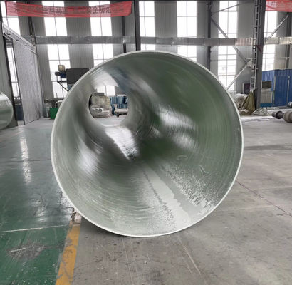 Tubo di plastica rinforzato in fibra di vetro liscia o tessuta Tubo di malta FRP Spessore personalizzato