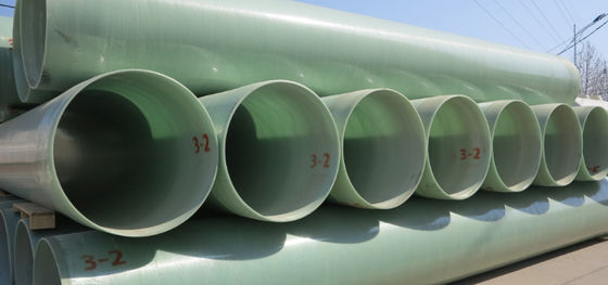 Tubo di malta in FRP personalizzato Tubo di fibra di vetro rinforzato in plastica di grande diametro