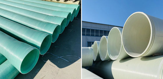 Fibra di vetro Fibra di vetro rinforzata Frp Plastiche Mortaio Tubi Grp Tubo di sabbia Tubo anticorrosione