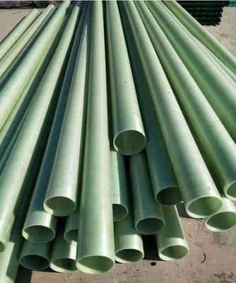 Tubo di plastica rinforzato con fibre industriali di forma rotonda di lunga durata Tubo in fibra di vetro FRP