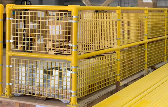 Sicurezza Isolamento elettrico GRP Fibra di vetro Recinzione post Indeterminato industriale