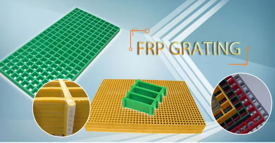 Griglia a maglia in FRP GRP quadrata, resistenza alla corrosione