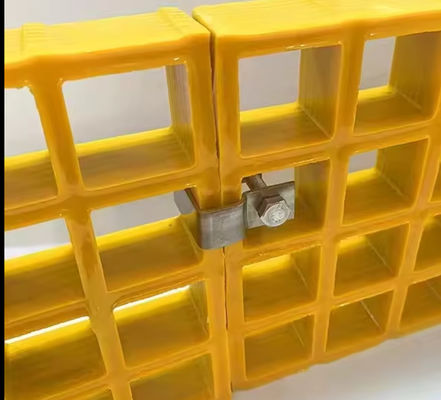 Dimensione personalizzata Colore Spessore Griglia in FRP, Griglia in fibra di vetro stampata a pultrusione