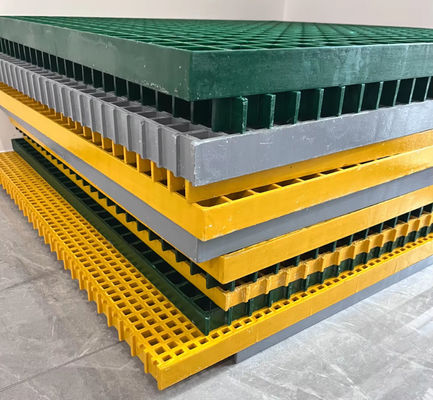 40x40x30mm Solar Roof Top Panel Mesh Passaggio pedonale Griglia in fibra di vetro