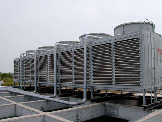 Torre di raffreddamento a flusso incrociato in FRP per piazza commerciale industriale Torre di raffreddamento ad acqua GRP