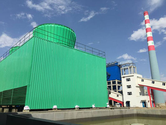 Torre di raffreddamento a flusso incrociato in FRP per piazza commerciale industriale Torre di raffreddamento ad acqua GRP