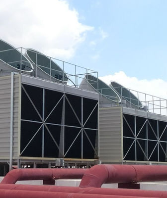 Torre di raffreddamento a controriferimento Frp quadrata GRP Torre di raffreddamento a flusso incrociato OEM