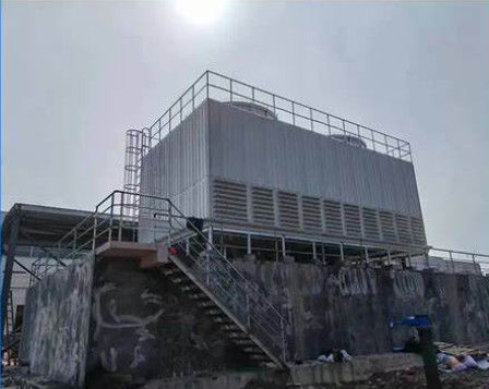 Torre di raffreddamento in FRP a flusso inverso quadrato rotondo GRP quadrato tipo di raffreddamento a flusso croce