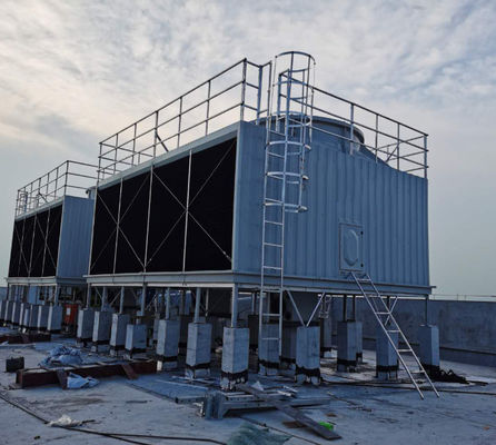Torre di raffreddamento per l'acqua industriale FRP Controflusso e flusso incrociato GRP 10-1000m3/h
