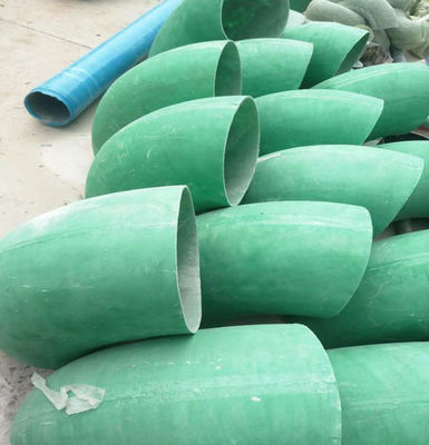 Fittings per tubi industriali in fibra di vetro a gomito in FRP GFRP 45-135 gradi per l'approvvigionamento idrico