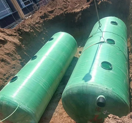 Purificazione dell'acqua FRP Septic Tank Underground Type Domestic Sewage Treatment System