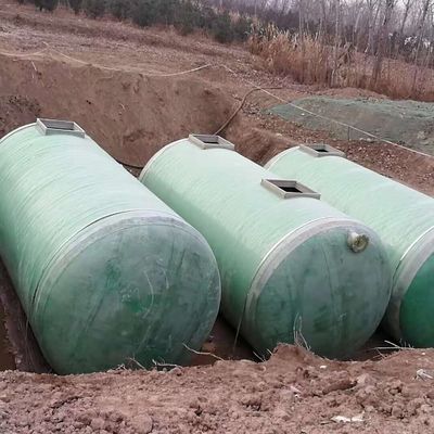 Dimensione personalizzabile Frp Serbatoio sotterraneo Serbatoi fognari in fibra di vetro di lunga durata