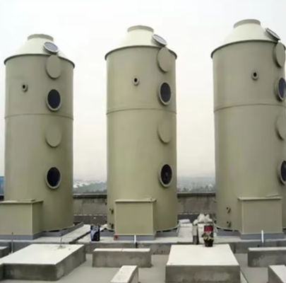 Colonna di depurazione dei gas di scarto di acido solforico GRP Frp torre di assorbimento verticale Capacità personalizzata