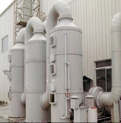 Torre di assorbimento in FRP personalizzata Trattamento dei gas di scarico industriali con superficie liscia