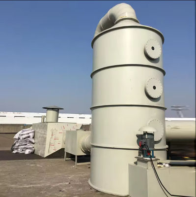 Torre di assorbimento in FRP personalizzata Trattamento dei gas di scarico industriali con superficie liscia