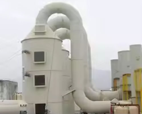 Torre di assorbimento della nebbia acida / nebbia di ammoniaca con struttura cilindrica in FRP