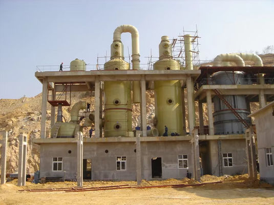 Torre di depurazione di assorbimento in fibra di vetro GRP FRP per il trattamento dei gas acidi di scarto