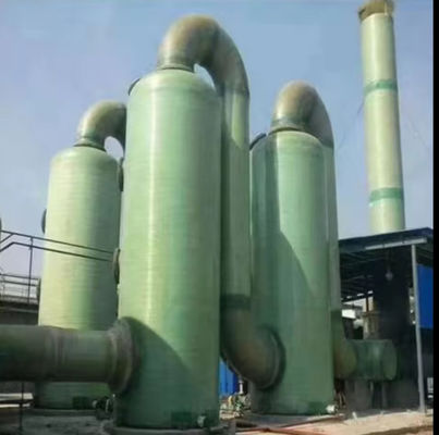 Torre di assorbimento in fibra di vetro industriale GRP Frp per il trattamento dei gas acidi di depurazione