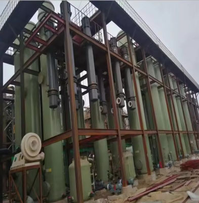 Torre di assorbimento in fibra di vetro industriale GRP Frp per il trattamento dei gas acidi di depurazione