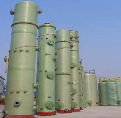 So2 Pulizzatori umido asciutto Pulizzatore assorbimento di ammoniaca Frp torre di spruzzo per gas di scarico