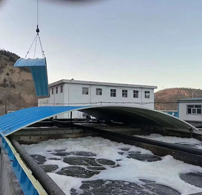 Isolamento termico Frp copertura del serbatoio delle acque reflue ad arco anti-invecchiamento per serbatoio delle acque reflue