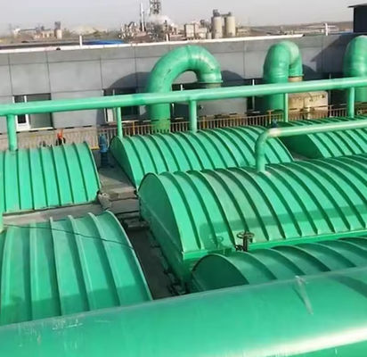 Isolamento termico Frp copertura del serbatoio delle acque reflue ad arco anti-invecchiamento per serbatoio delle acque reflue