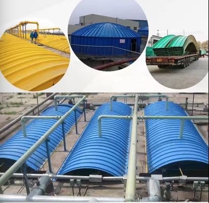 Piastra di copertura GRP per piscine di scarico professionali, cappa di raccolta gas