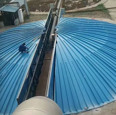 Piastra di copertura GRP per piscine di scarico professionali, cappa di raccolta gas