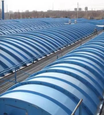 Piastra di copertura GRP per piscine di scarico professionali, cappa di raccolta gas