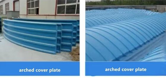 Acqua di scarico industriale copertura in FRP fibra di vetro in vetro ondulato