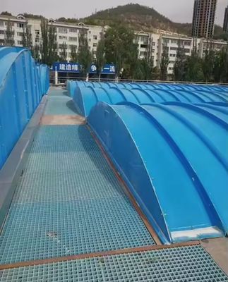 Copertura del serbatoio delle acque reflue resistente alla corrosione Frp Grp Per ingegneria dei sistemi di trattamento delle acque reflue