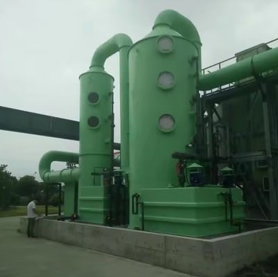 Lavatrice di gas di scarico per la desolforazione / depuratore di gas Torre in fibra di vetro industriale GRP FRP