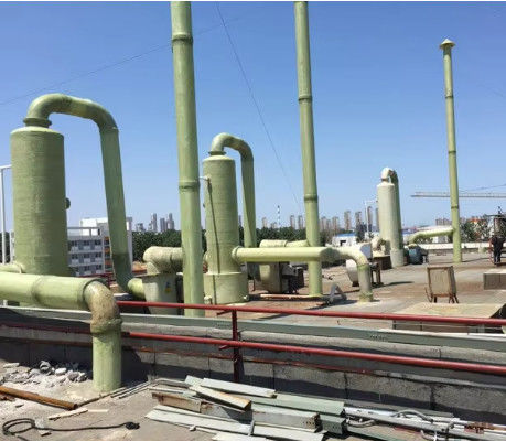 Lavatrice di gas di scarico per la desolforazione / depuratore di gas Torre in fibra di vetro industriale GRP FRP