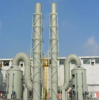 Lavatrice di gas di scarico per la desolforazione / depuratore di gas Torre in fibra di vetro industriale GRP FRP