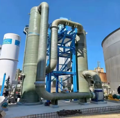 Lavatrice di gas di scarico per la desolforazione / depuratore di gas Torre in fibra di vetro industriale GRP FRP