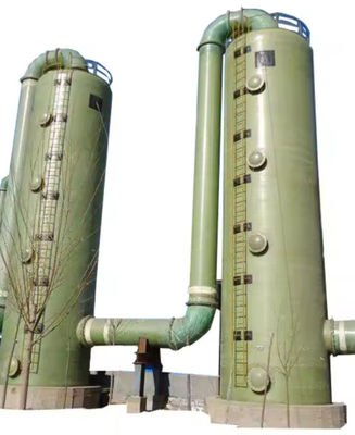 Torre di desolforazione in plastica rinforzata con fibre di vetro FRP Torre di piastre cicloniche Verticale