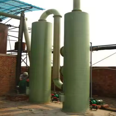 Torre di desolforazione in plastica rinforzata con fibre di vetro FRP Torre di piastre cicloniche Verticale