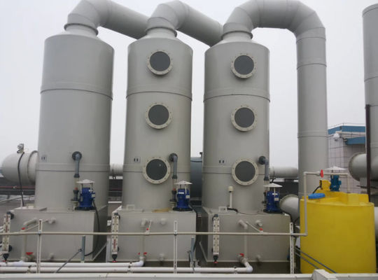 Gran volume industriale FRP desulfurizzazione spray torre bagnato gas scrubber con gel coat