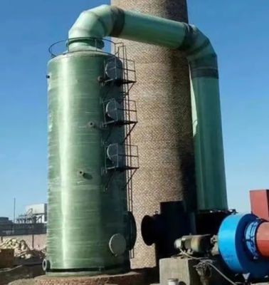 Torre di desolforazione in FRP personalizzata Colonna di torre di depurazione in GRP industriale