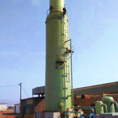 Altezza personalizzata Torre di desolforazione dei gas di combustione Struttura verticale per il trattamento dei gas di scarico