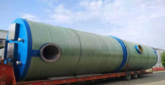 Stazione di pompaggio delle acque reflue in FRP per la costruzione Stazione di pompaggio delle acque reflue in fibra di vetro prefabbricata