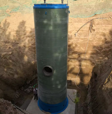 Grp Fibra di vetro Frp Stazione di pompaggio delle acque reflue Prefabbricato