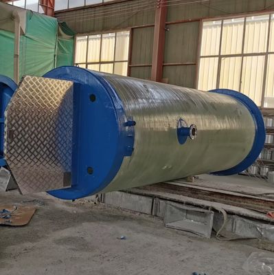 Stazioni di pompaggio prefabbricate in FRP GRP integrate per la soluzione di trattamento delle acque reflue per il controllo delle inondazioni